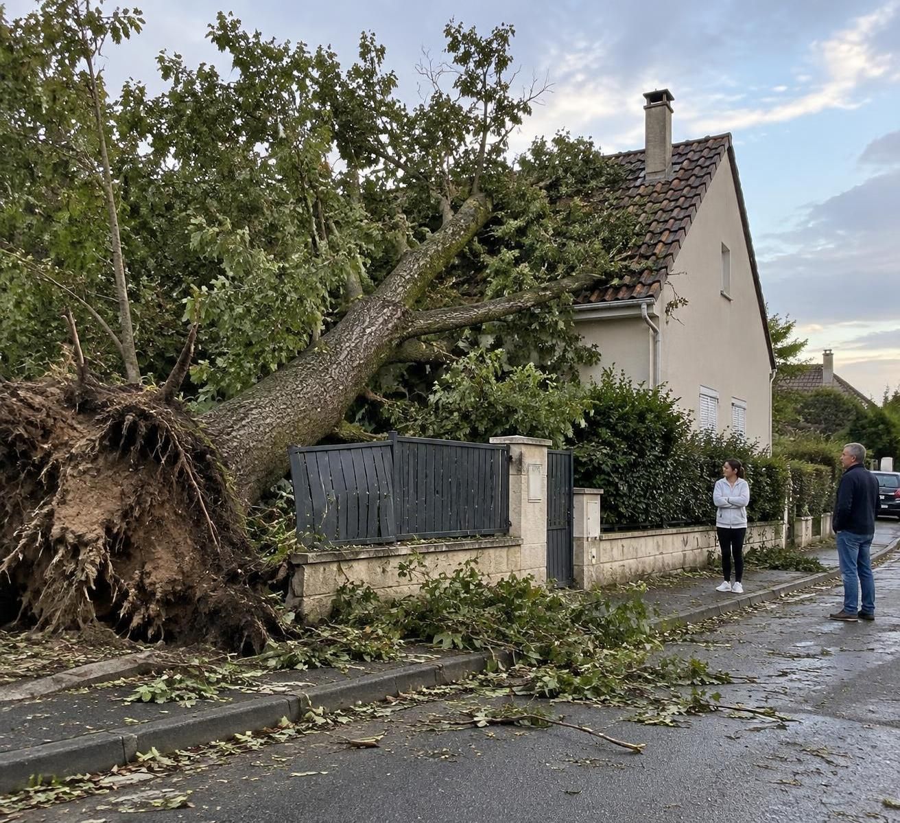 après une tempête, un arbre tombe chez votre voisin : découvrez quelle assurance intervient, qui est responsable et quelles démarches effectuer.